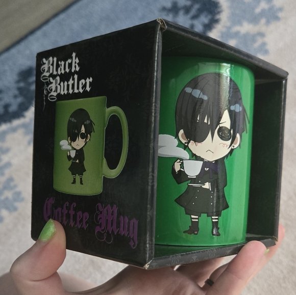 Black Butler Green Coffee Mug - Picture 1 of 2